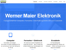 Tablet Screenshot of maier-elektronik.de